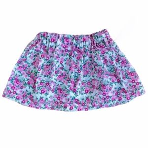 🏝 Girl’s pink and purple floral skirt - 2T